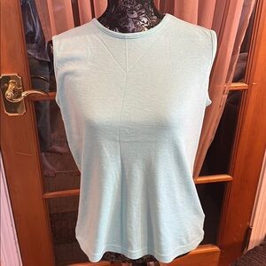LAST CALL!! Blair Soft Aqua sleeveless Top, M